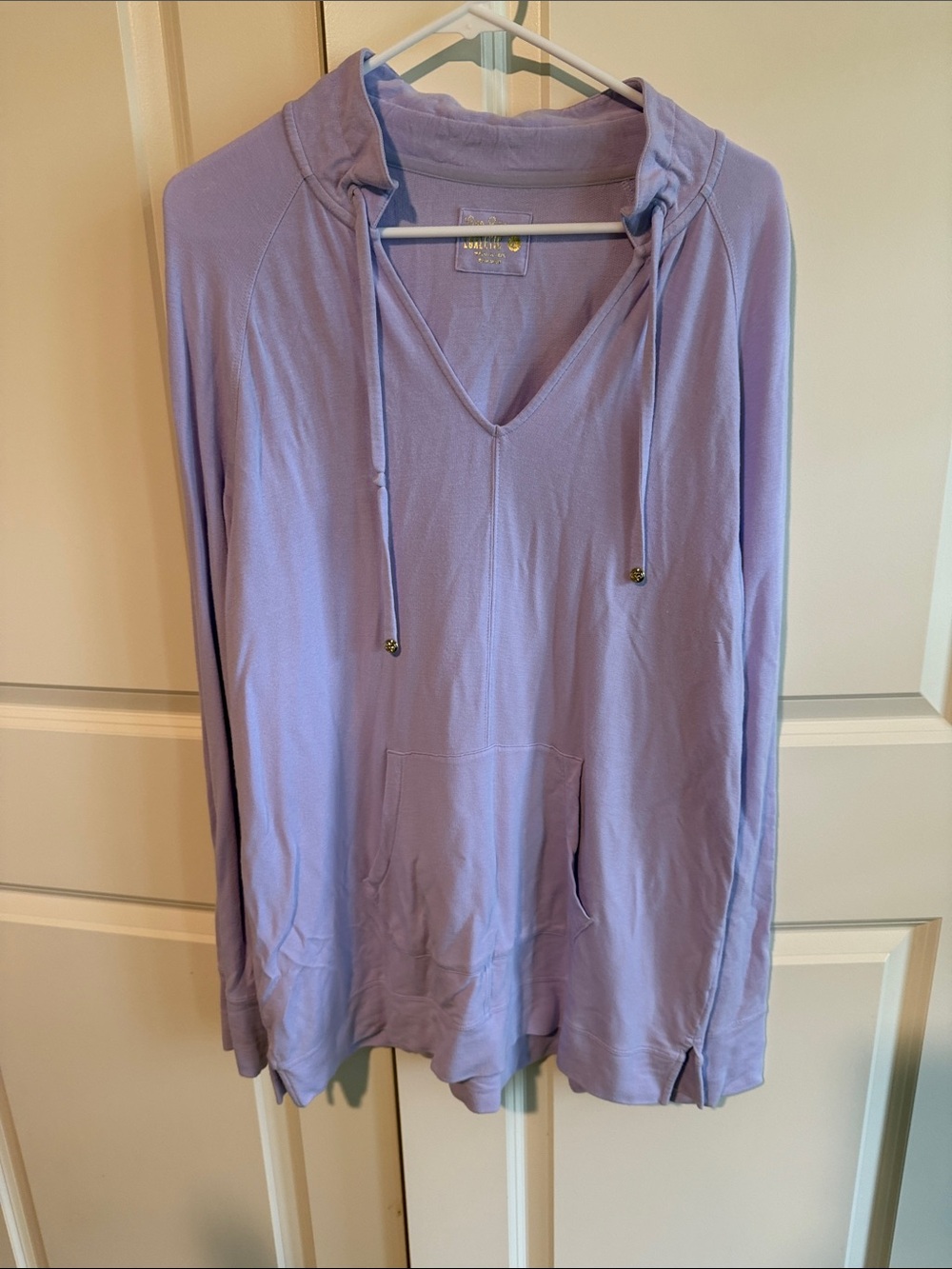 Lilly Pulitzer Light Lavender Pullover with Gold Logo